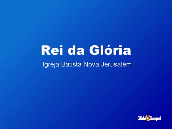 Rei da glória
