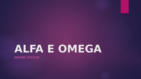 ALFA E OMEGA - página 1