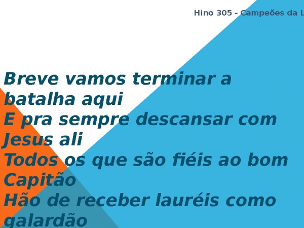 Hino 305 - Campeões da Luz - página 2