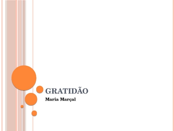 Gratidão - Maria Marçal - página 1