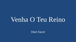 venha o teu reino