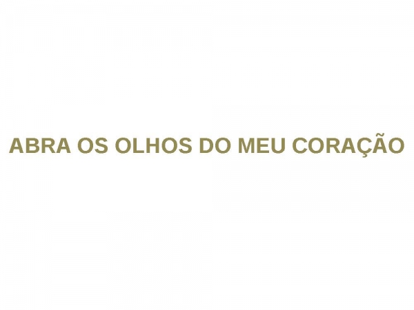 Abra os olhos do meu coração - página 1