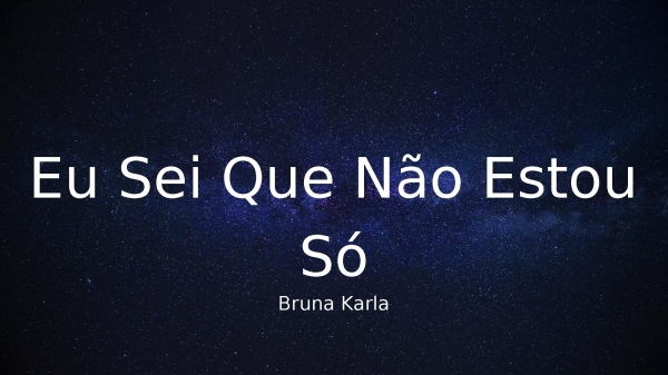 Eu Sei Que Não Estou Só - página 1