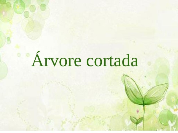 Árvore cortada - página 1