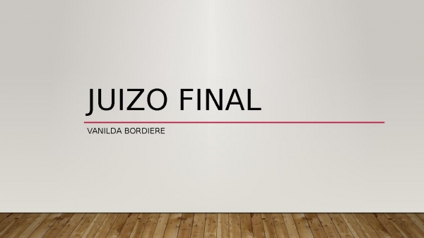 JUIZO FINAL - página 1