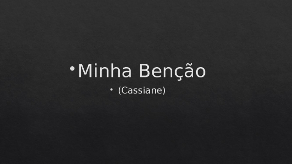 Minha Benção - página 1