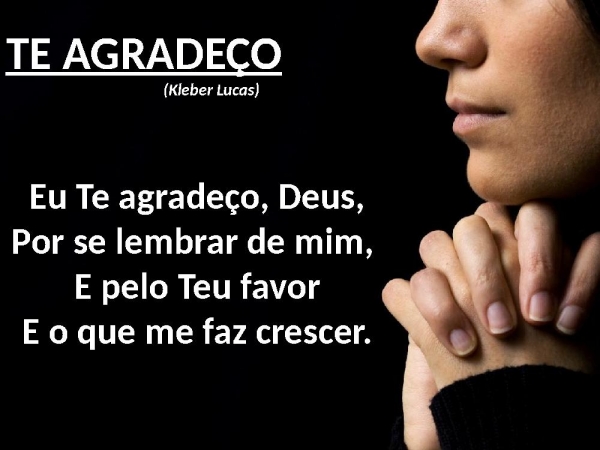 Te agradeço - Kleber Lucas - página 1