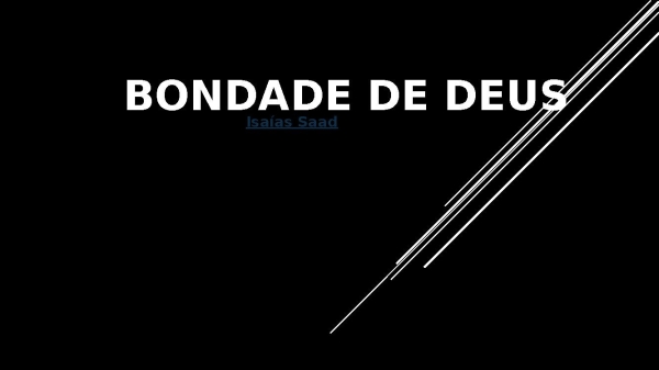 bondade de Deus - página 1