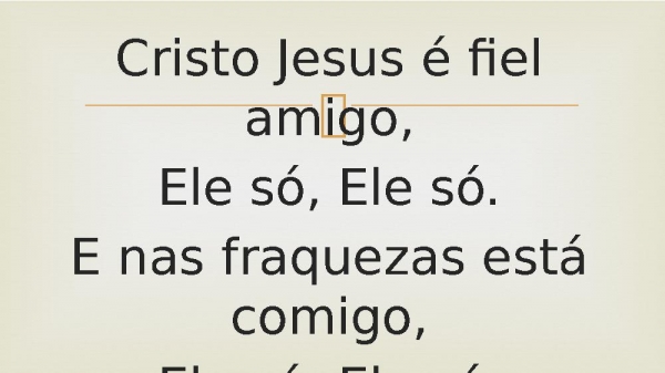 8 - Cristo Jesus É Fiel Amigo.pptx - página 2