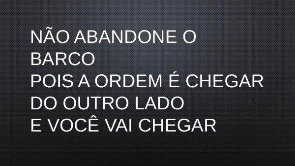 VOCÊ NÃO PARAR - Samuel Messias.pptx - página 2