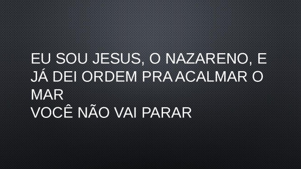 VOCÊ NÃO PARAR - Samuel Messias.pptx - página 12
