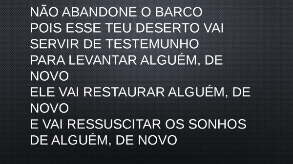 VOCÊ NÃO PARAR - Samuel Messias.pptx - página 3