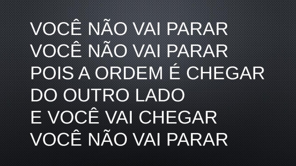 VOCÊ NÃO PARAR - Samuel Messias.pptx - página 4
