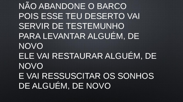 VOCÊ NÃO PARAR - Samuel Messias.pptx - página 8