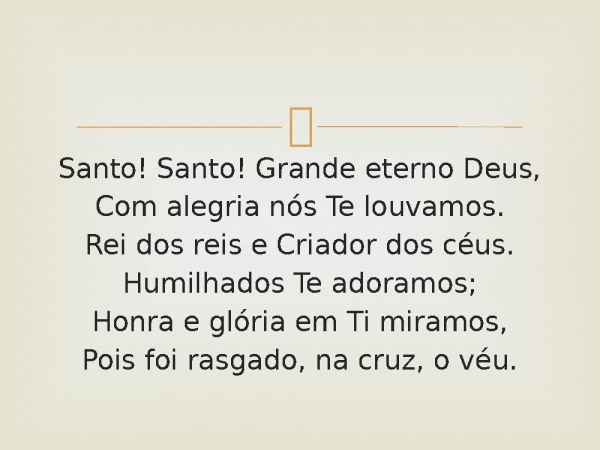 71 - Santo És Tu, Senhor.pptx - página 2