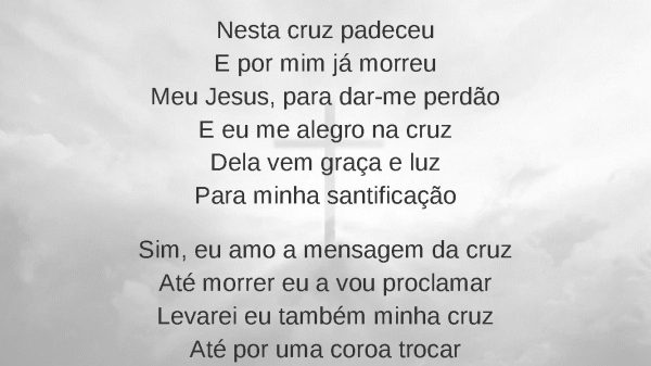 A Mensagem a Cruz - Harpa Cristã - 291 - página 4