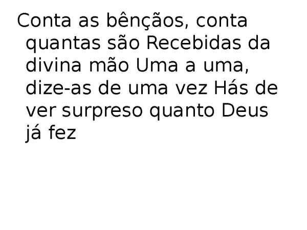 Conta as BençãosCantor Cristão.pptx - página 3