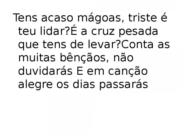 Conta as BençãosCantor Cristão.pptx - página 4