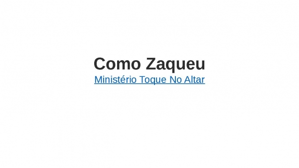 COMO ZAQUEL - página 1