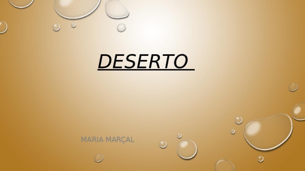 Deserto - página 1