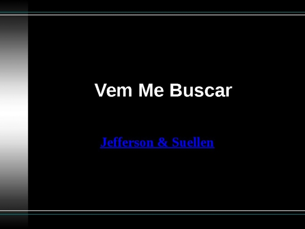 Vem Me Buscar