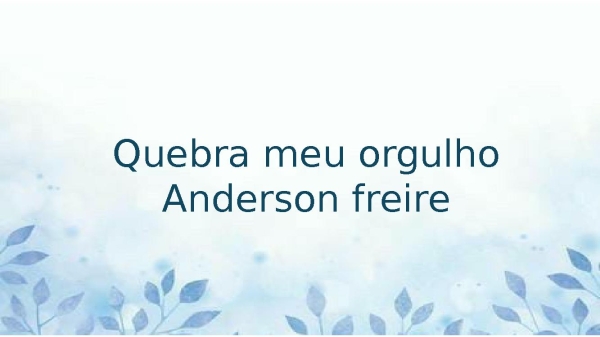 Quebra meu orgulho - página 1