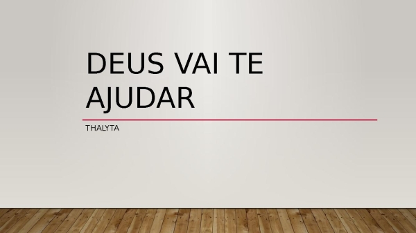 DEUS VAI TE AJUDAR - página 1