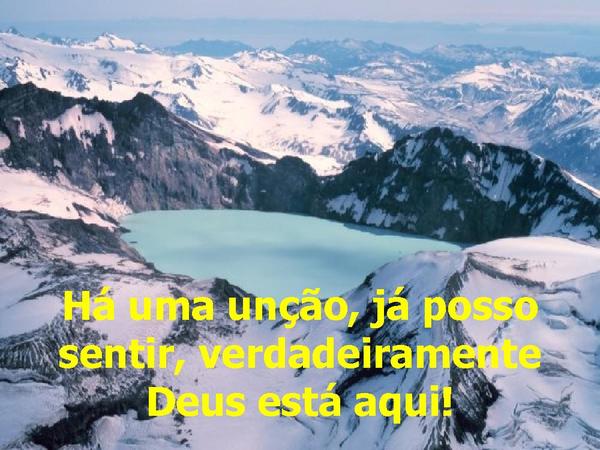 Há uma unção, já posso sentir - página 1