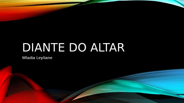 DIANTE DO ALTAR - Devicional - página 1