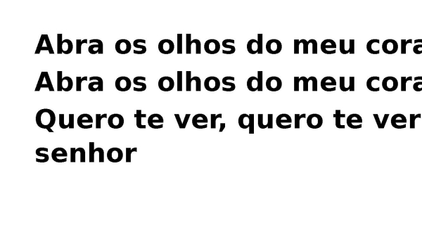 Te Agradeço - Grande É o Senhor - Abra Os Olhos do Meu Coração - página 9