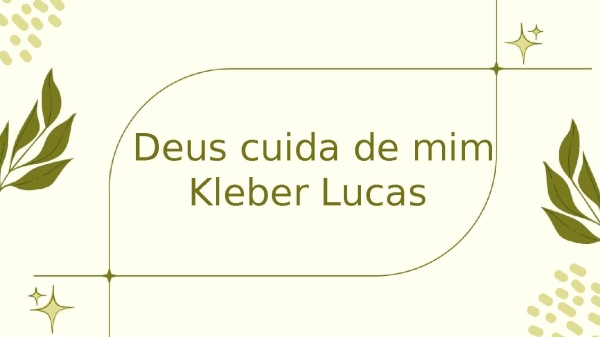 Deus cuida de mim - página 1