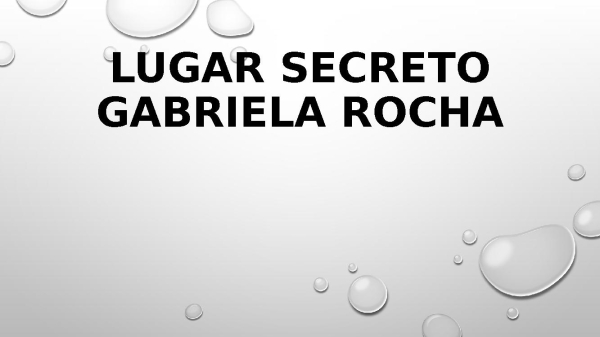 Lugar Secreto - página 1