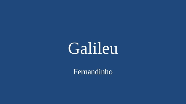 Galileu - página 1