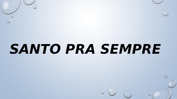 Santo pra sempre - página 1