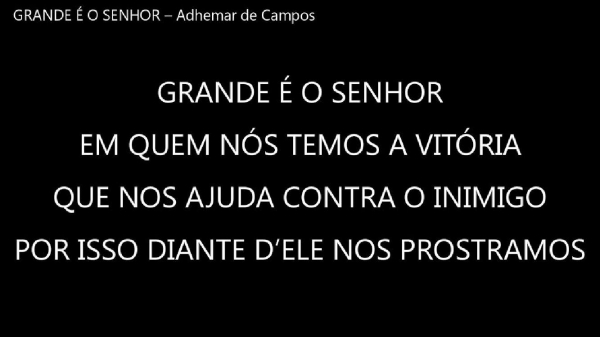 GRANDE É O SENHOR.pptx - página 3