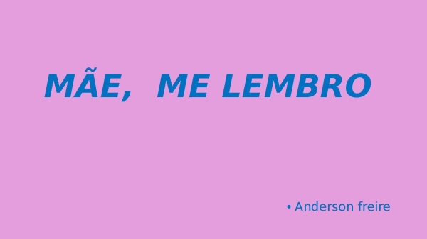 Mãe  me lembro - página 1