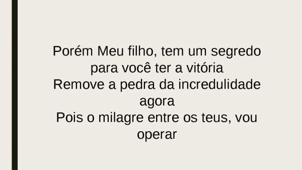 NO TEMPO DELE (sou o que sou).pptx - página 11