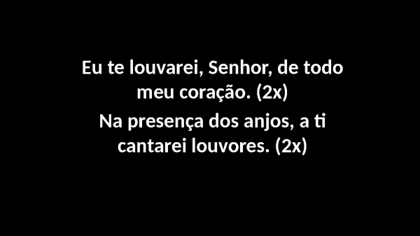 Eu Te Louvarei Senhor - página 2