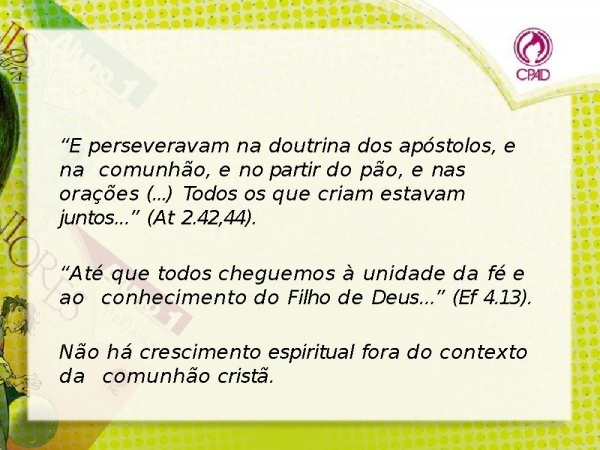 Visão cristã quatro pilares educao.pptx - página 20