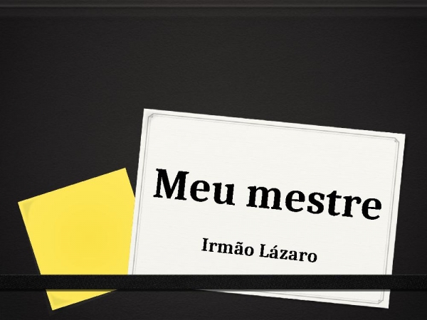 Meu mestre - página 1