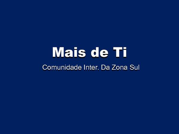 Mais de Ti - página 1