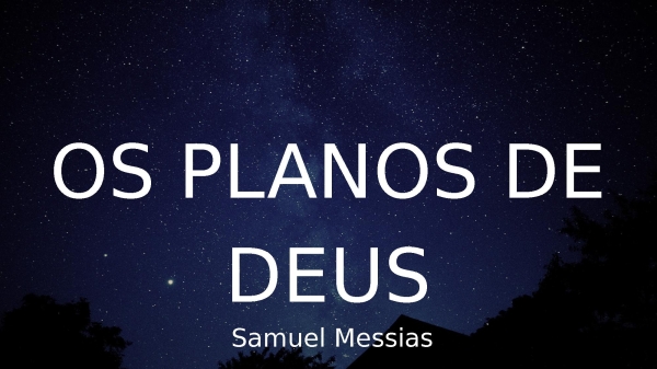 Os Planos de Deus - página 1