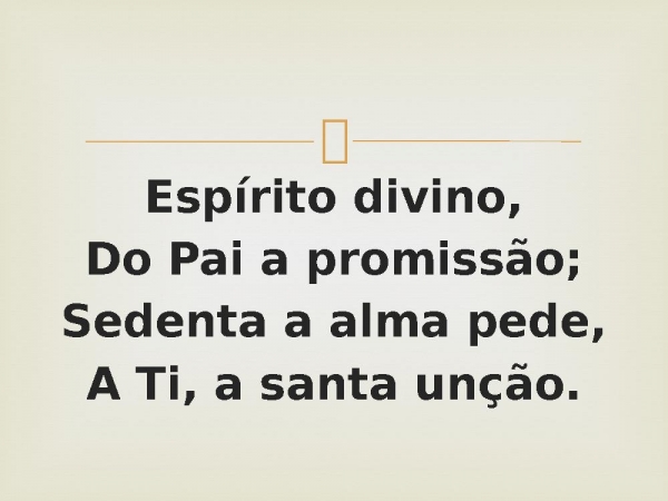 5 - Oh desce, Fogo Santo.pptx - página 5