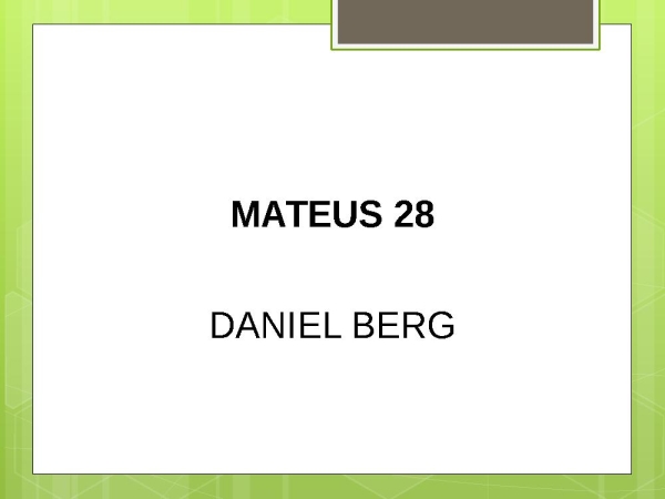 Mateus 28 - página 1