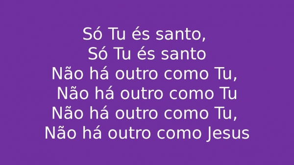 Só Tu És Santo Morada - página 6