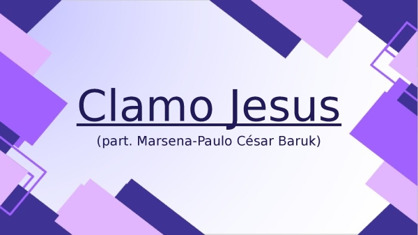 Clamo Jesus - página 1
