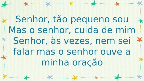 Senhor tão pequeno sou - página 2
