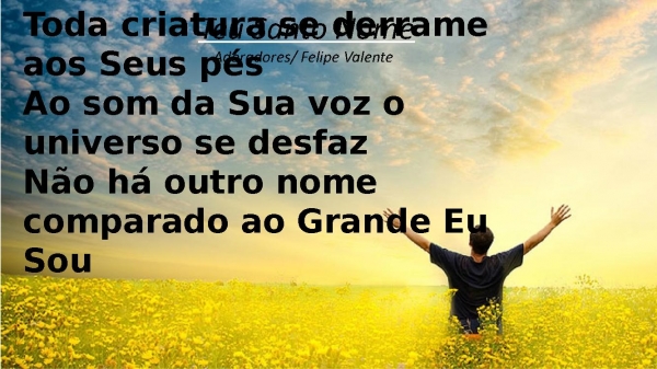 Todo o ser que vivi, louve o nome do Senhor - página 1