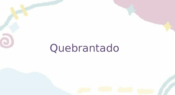 Quebrantado - página 1