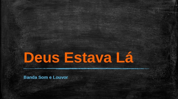 Deus Estava Lá v - página 1